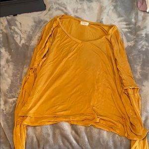 Long sleeve bundle. Dark grey and mustard tops